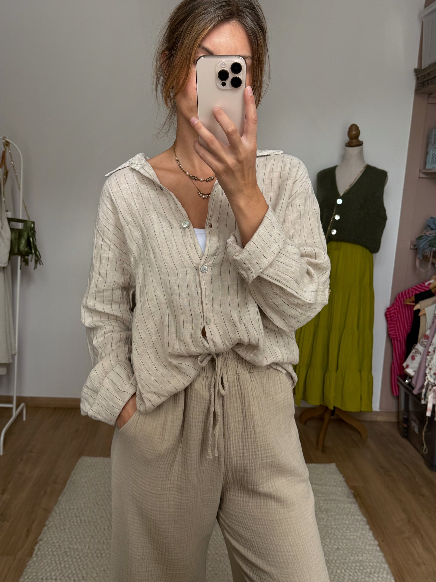 Chemise Gigi beige