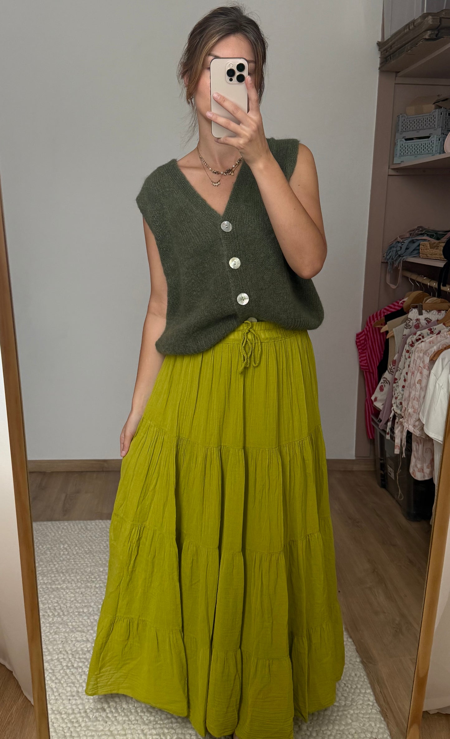 Jupe Fanny vert olive