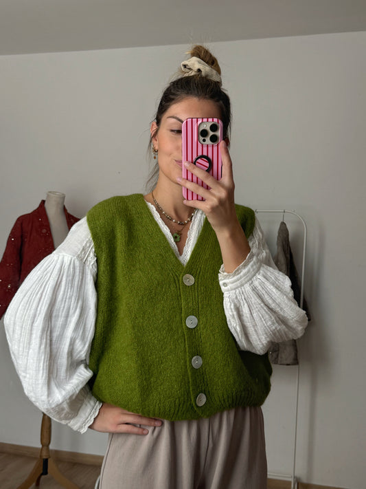 Gilet Lucette vert