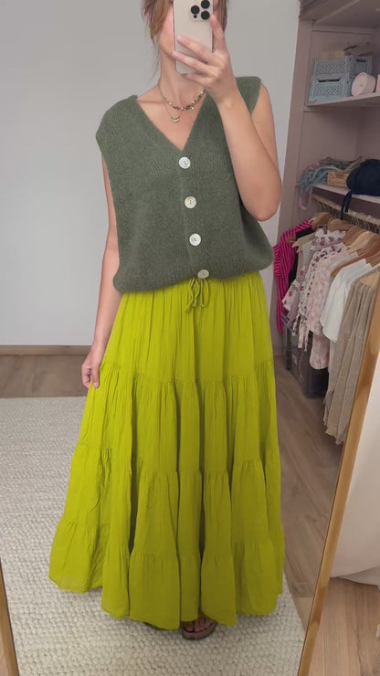 Jupe Fanny vert olive