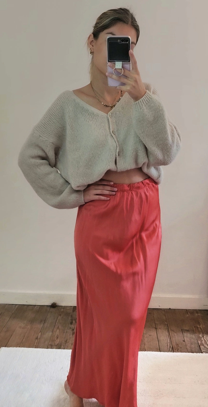 Jupe Milly corail